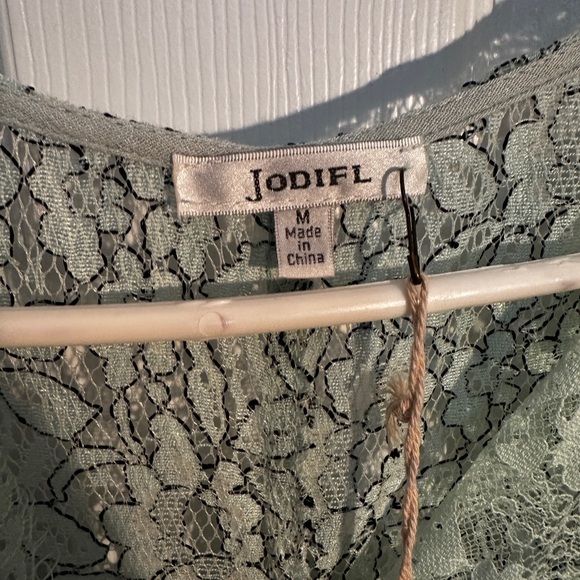 NWT Mint Green with Lace Mini Dress - Picture 5 of 8